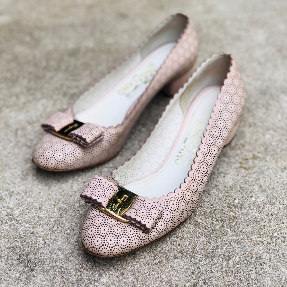 Salvatore Ferragamo Varina Lace Nappa Calfskin